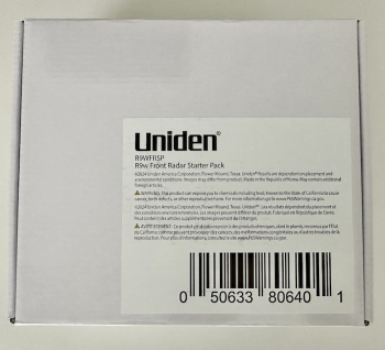 Uniden R9w front-only radar detector